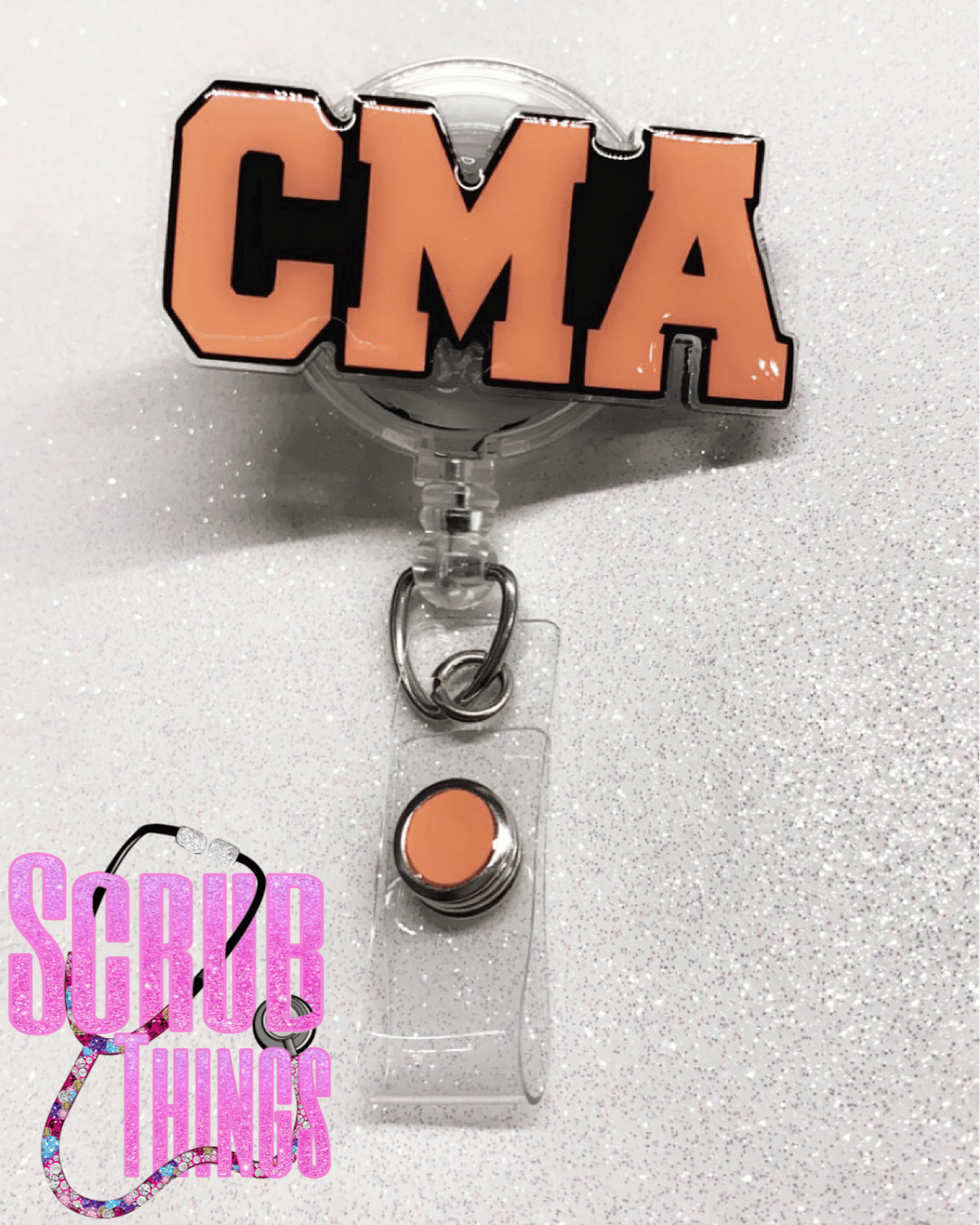 Fun Badge Reel CMA Badge Reel CMA Badge Reels Cute Badge Reel Certified Medical Assistant Badge Reel